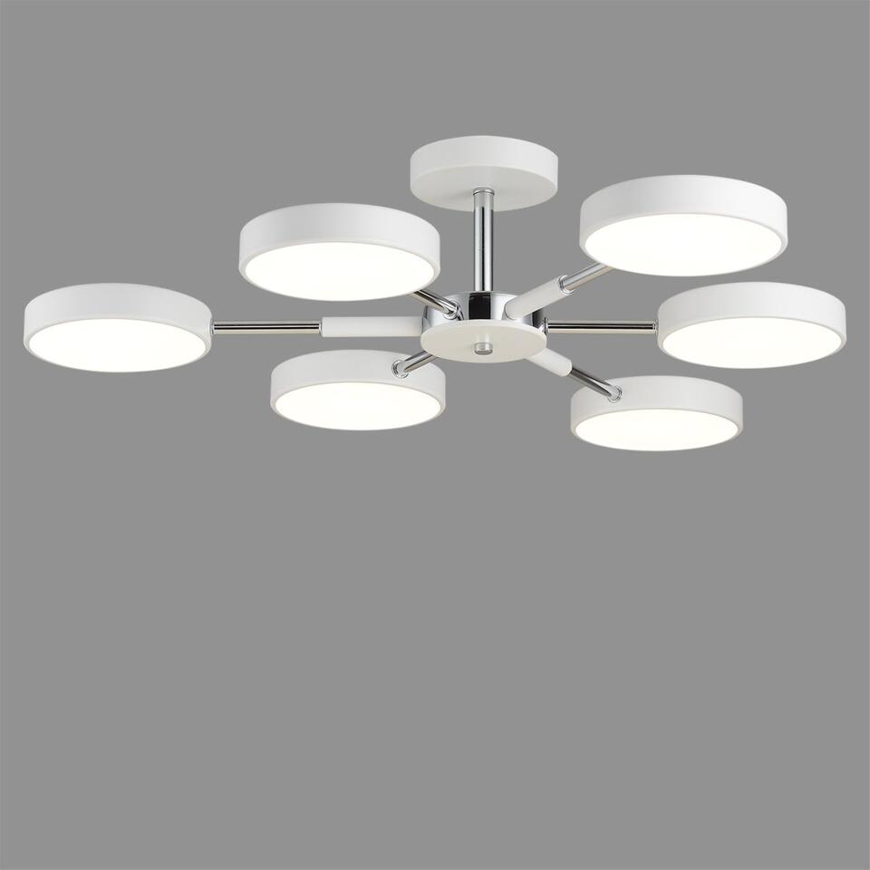 Фото №3  Люстра LUMION 5659/99CL LEDIO LN26 351 белый, хром Люстра потолочная LED 108W  3000/4000/6000К 220V MIKA