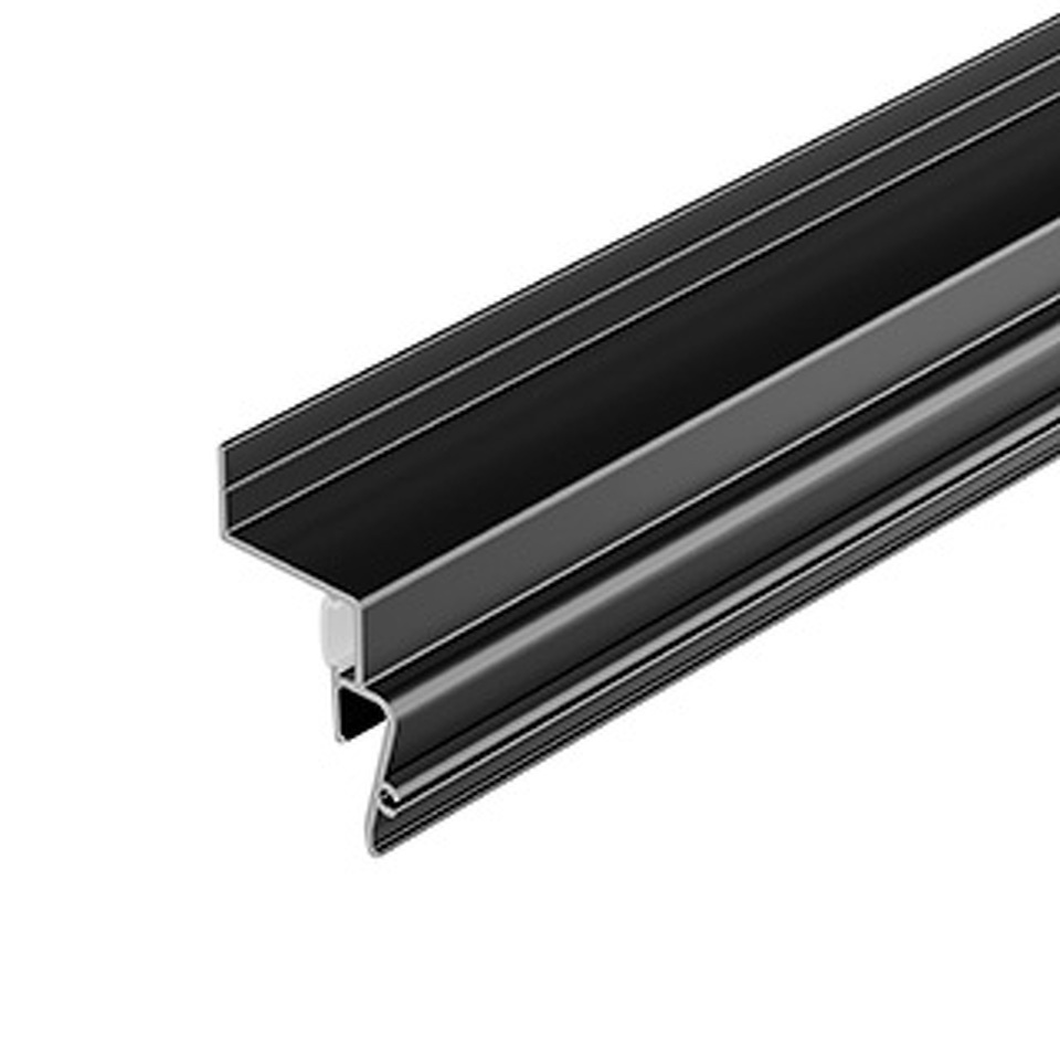 Фото №1  Arlight Профиль STRETCH-SHADOW-2000 BLACK (A2-CONTOUR-PRO) ( Алюминий)