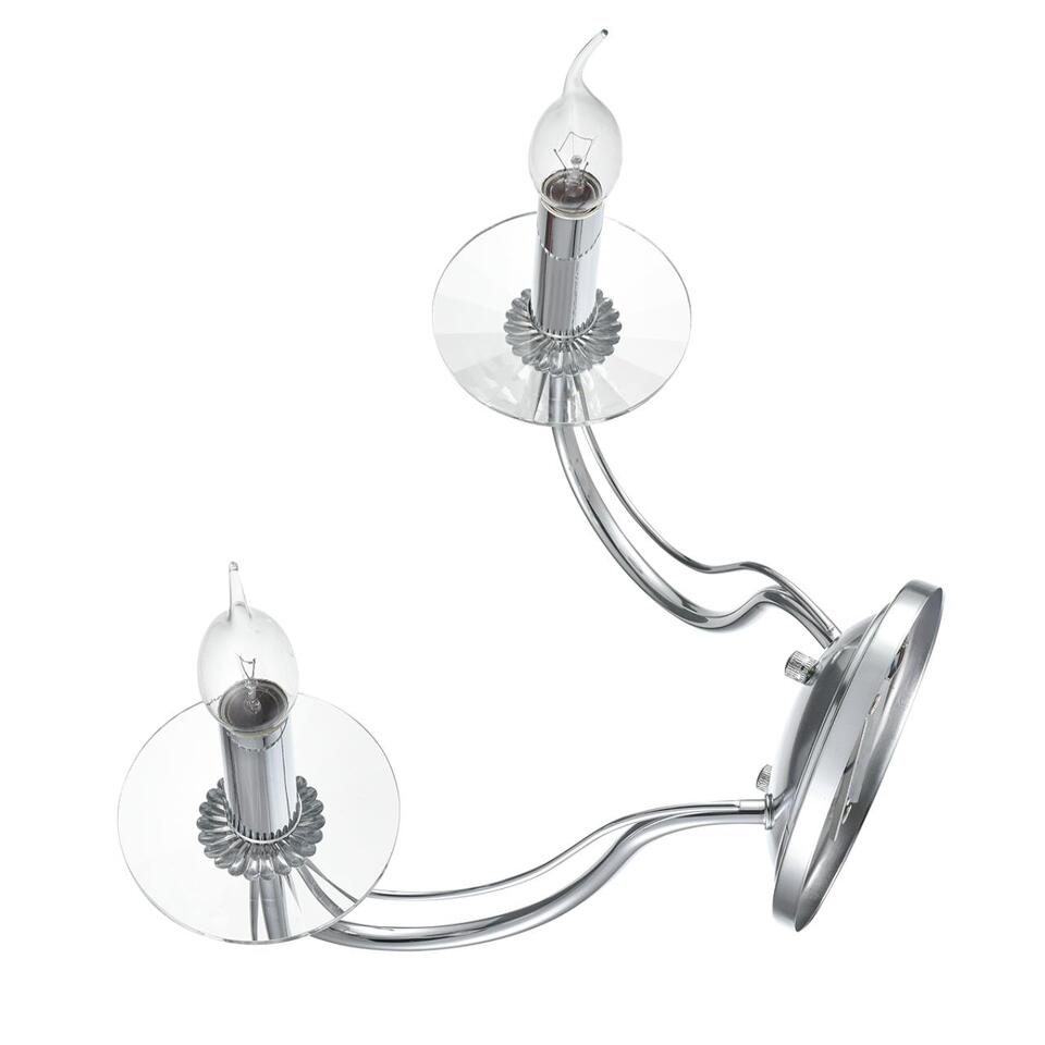 Фото №9  LUMION 8034/2W CLASSI LN26 000 металл/стекло, хром/прозрачный Бра E14 2*40W 220V INCANTO