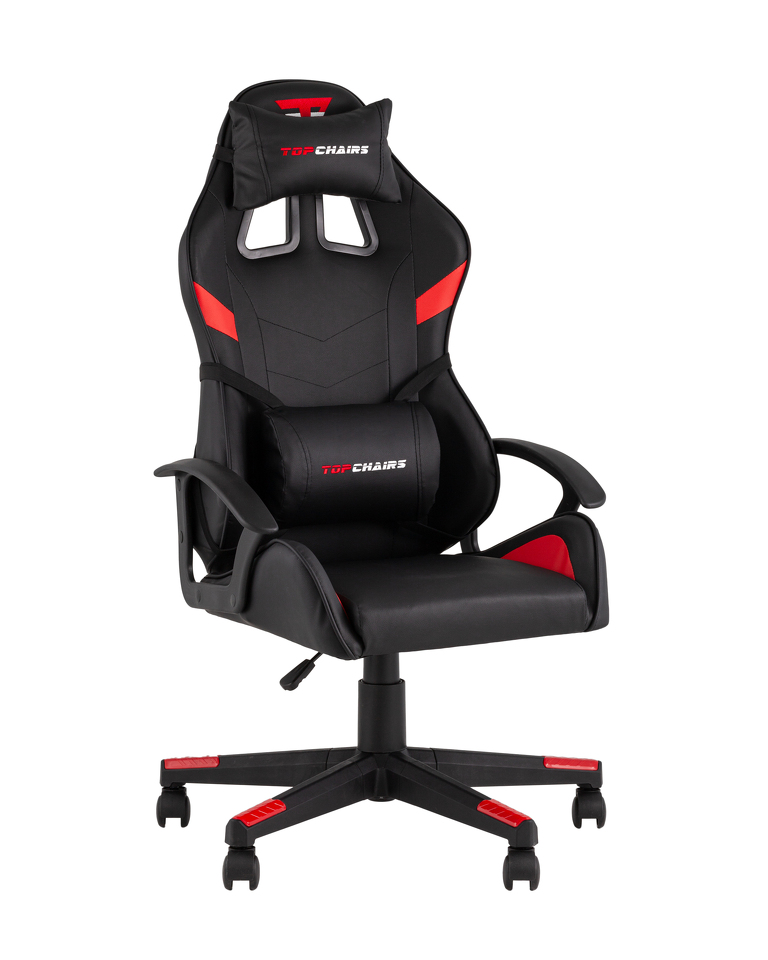 Фото №10  Кресло Кресло спортивное TopChairs Warden черно-красный