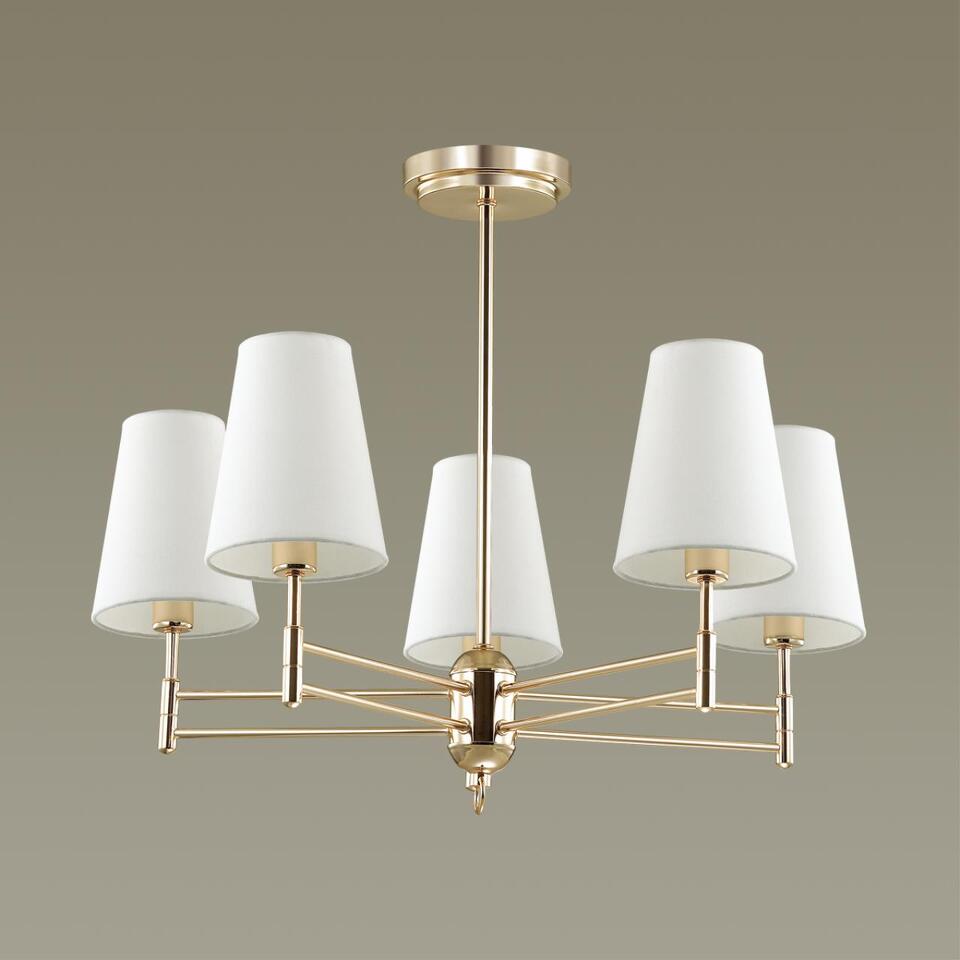 Фото №5  Люстра LUMION 4436/5C NEOCLASSI LN26 073 золотой, белый Люстра потолочная E14 5*40W 220V DORIS
