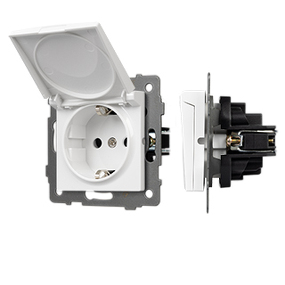 Фото Arlight Механизм розетки влагозащищённый SCT-MCP-PL-WH-V (250V, 16A) ( -)