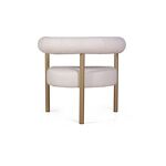 Превью фото №6  Кресло Top concept Кресло Бигги, букле Turin ivory / опоры золото