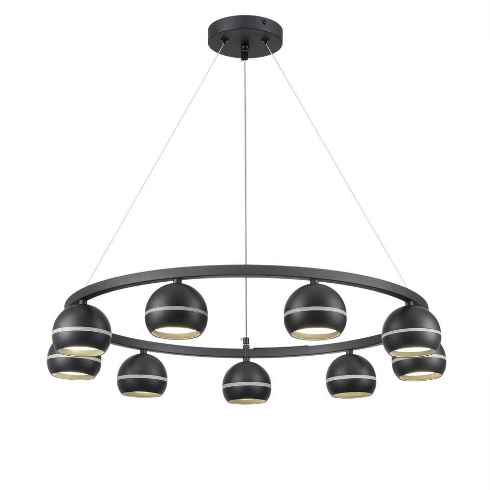 Фото №8  Подвесной светильник LUMION 8242/9 COMFI LN26 245 черный металл Светильник подвесной LED GX53 8*7W 220V LUAZANA