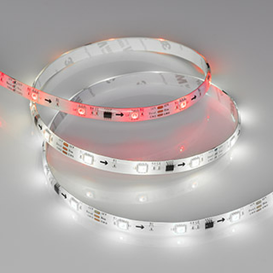 Фото №1  Arlight Лента герметичная SPI-SE-B30-10mm 12V RGB-PX3 (7.2W/m, IP65, 5060, 5m) ( бегущий огонь)