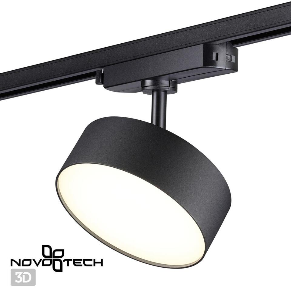 Фото №5  NOVOTECH 358756 PORT NT21 215 черный Светильник трековый однофазный трехжильный IP20 LED 24W 4000K 2100Лм 100-265V PROMETA