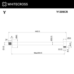 Превью фото №2  Кронштейн душевой настенный WHITECROSS Y1309CR (хром)