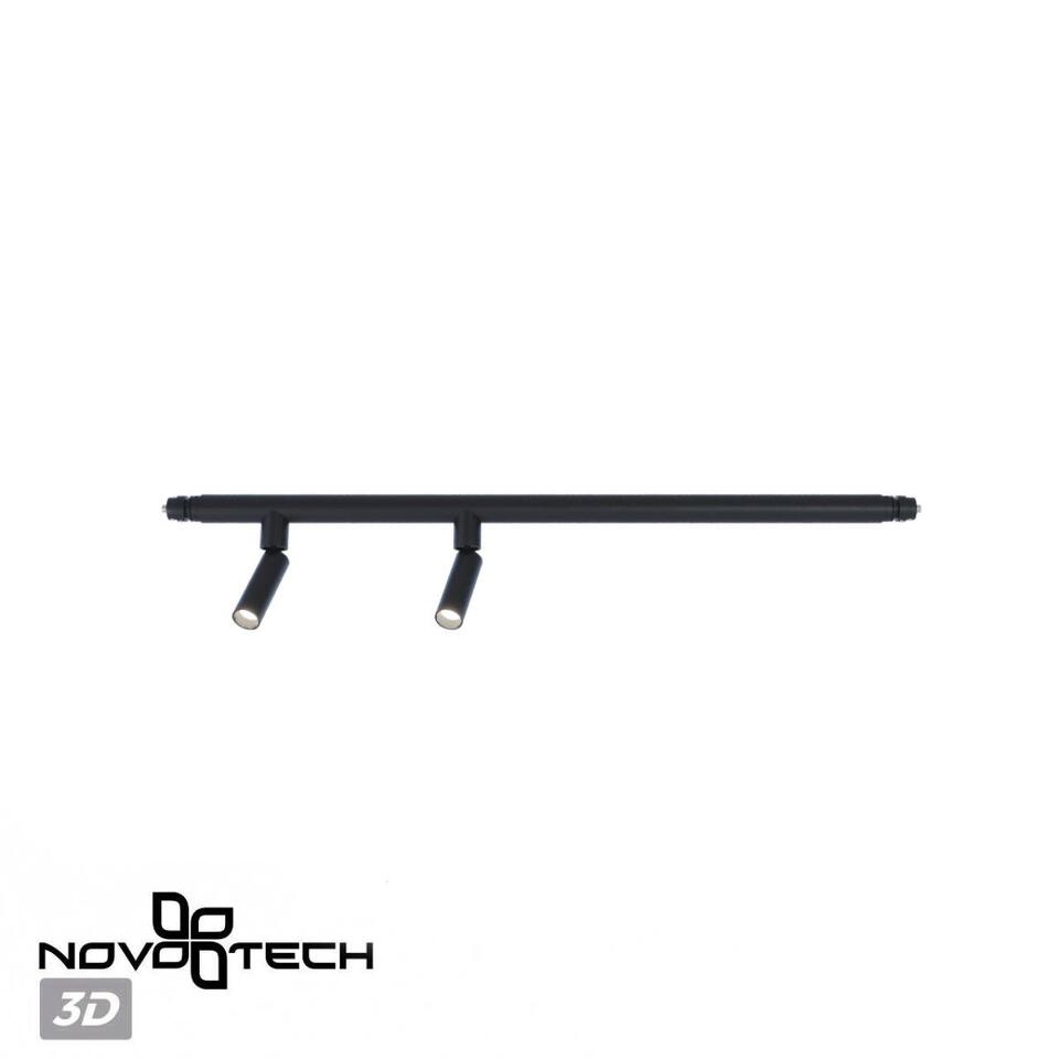 Фото №8  NOVOTECH 359374 KONST NT24 036 черный Светильник диммир. со сменой цв. температ. (управл. - пульт ДУ или прилож. Smart Life) IP20 LED 10W 48V 3000-6000К GLAT