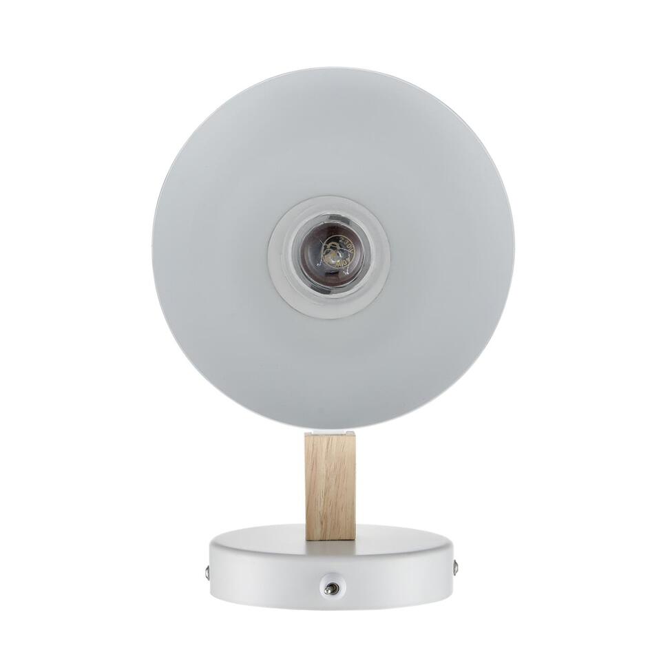 Фото №7  LUMION 8095/1W MODERNI LN26 340 белый/белый металл, дерево/металл Бра Е27 1*60W 220V COLANGE