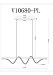Превью фото №6  Подвесной светильник Светильник подвесной светодиодный Moderli V10680-PL True