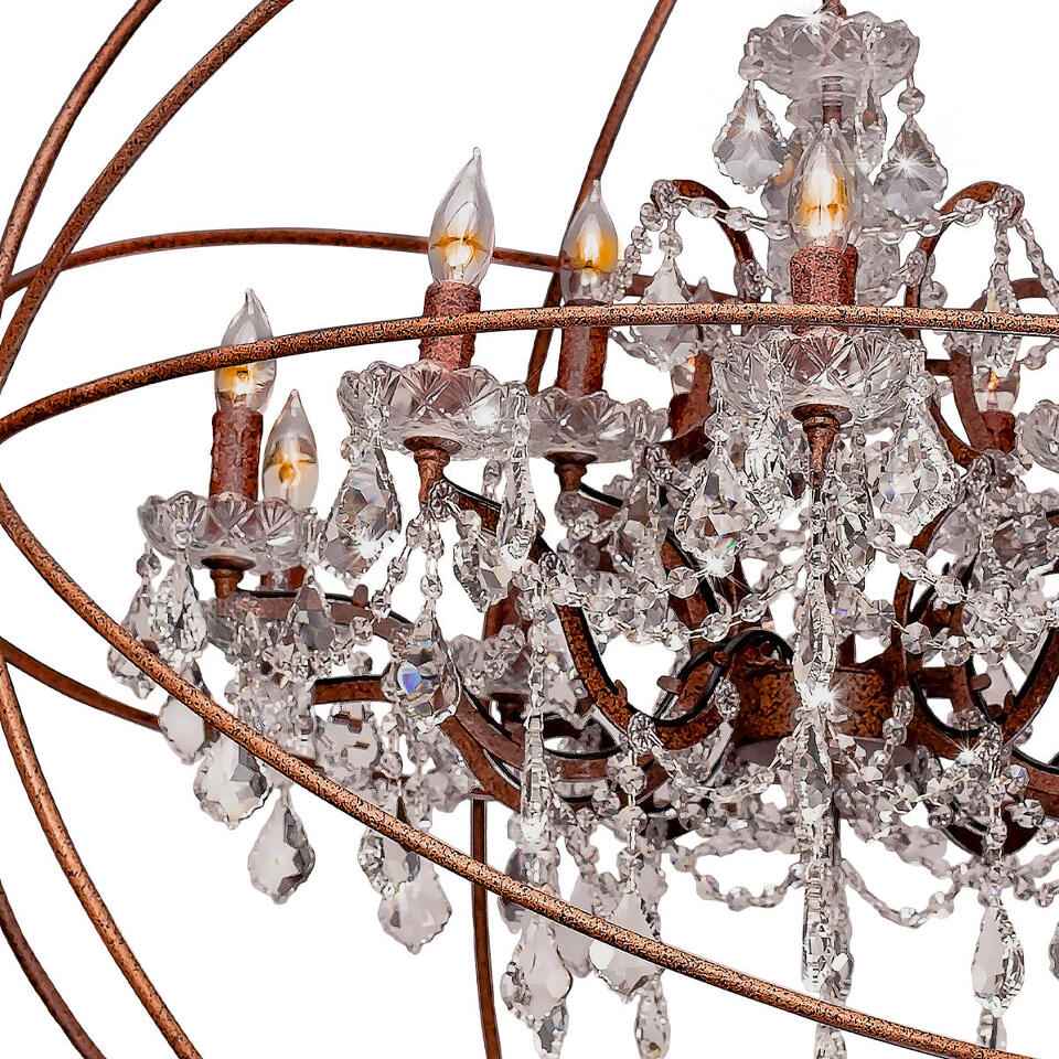 Фото №4  Люстра LOFT1897/15 Подвесная люстра LOFT IT Foucaults orb crystal