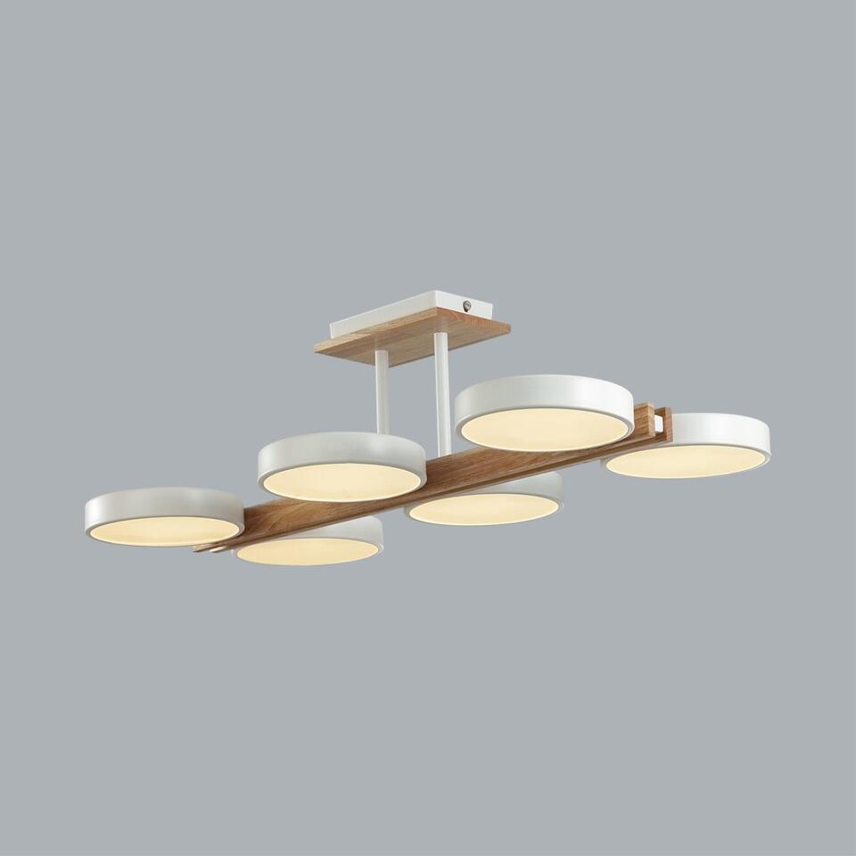 Фото №9  LUMION 8030/108CL LEDIO LN26 345 белый, дерево/металл/акрил Потолочный светильник LED 108W 3000/4000/6000К 220V PLATO