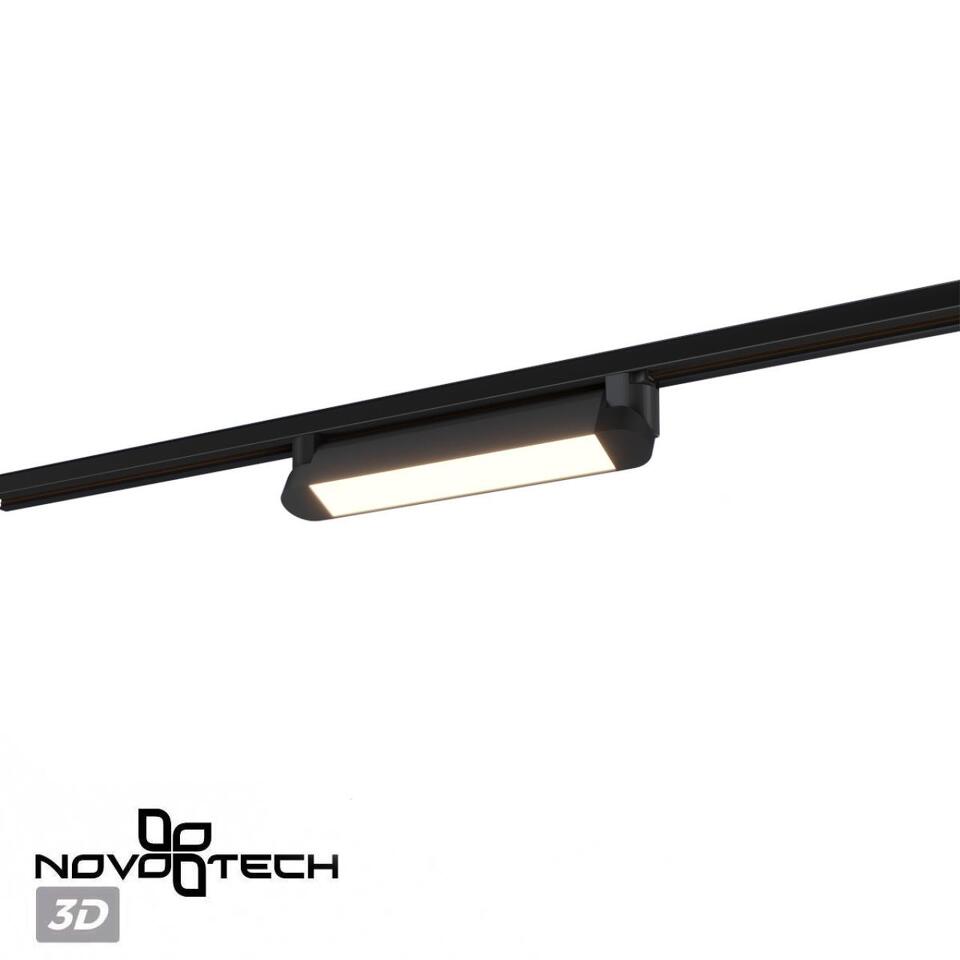 Фото №8  NOVOTECH 359791 PORT NT25 236 черный Светильник однофазный двухжильный трековый с переключ. цв. температуры IP20 LED 12W 180-265V 2700К/3200К/4000К ITER