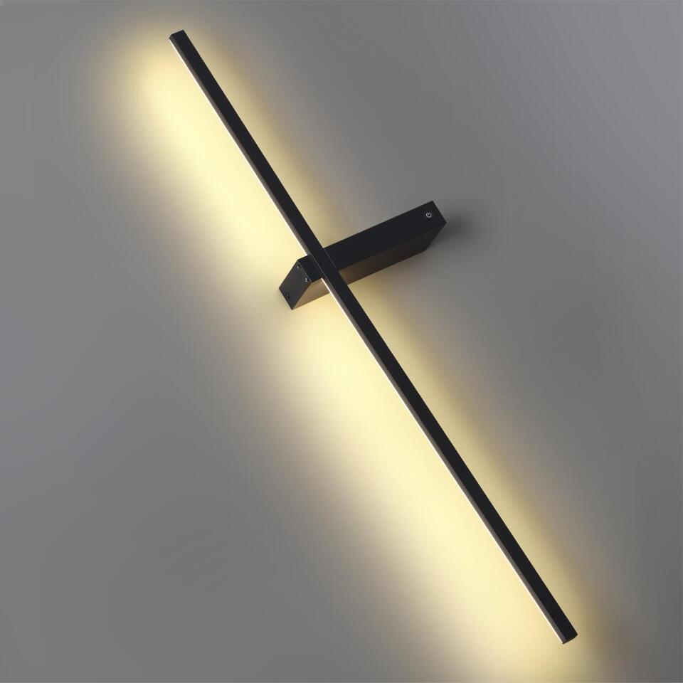 Фото №6  LUMION 5695/9WL LEDIO LN23 000 чёрный Настенный светильник LED 9W 3000K  220V BLAKE