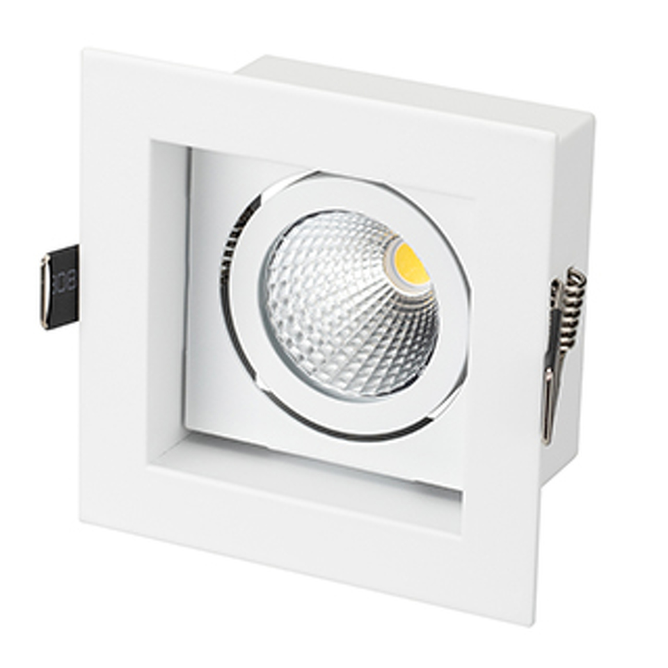 Фото №1  Arlight Светильник CL-KARDAN-S102x102-9W Warm (WH, 38 deg) ( IP20 Металл, 3 года)