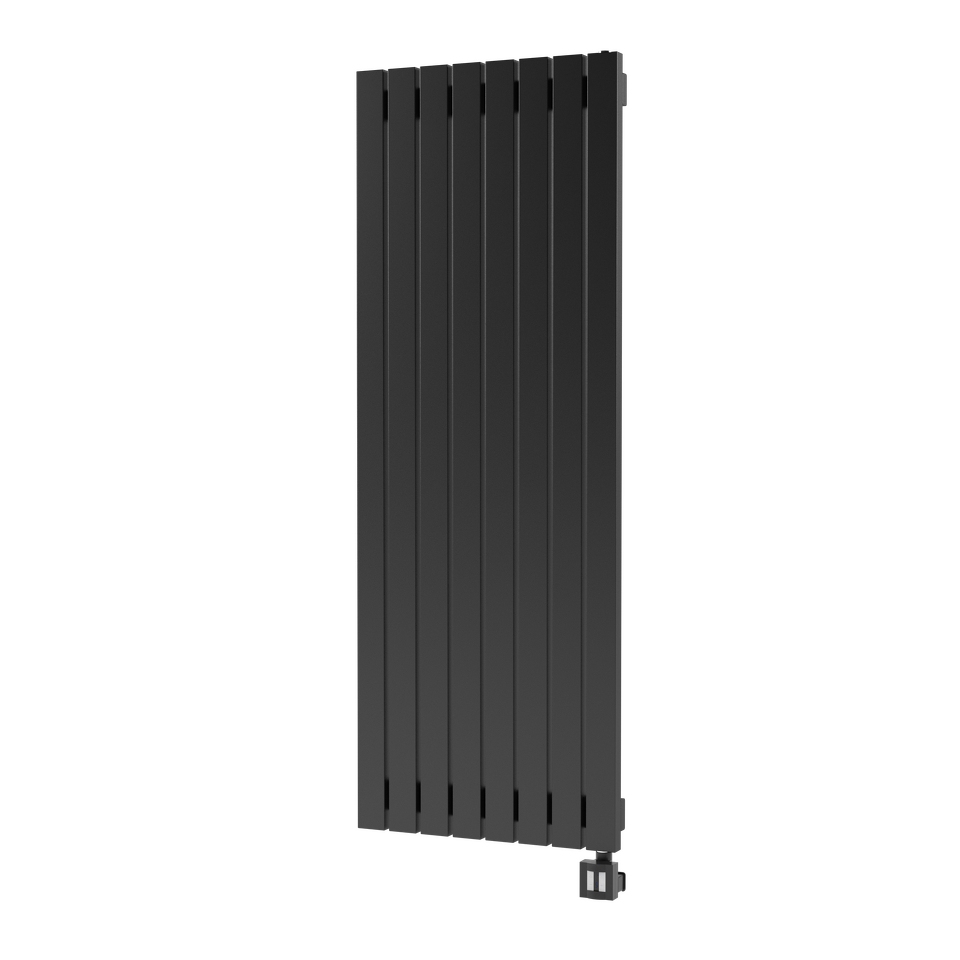 Фото №3  Радиатор Warmmet Flat 60VE длина 1500 мм секций 7 цвет черный тип подключения: нижнее левое