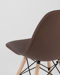 Превью фото №9  Стул Eames Style DSW коричневый x4 (разборный каркас)