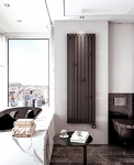 Превью фото №3  Радиатор Warmmet Flat 60VE длина 1250 мм секций 8 цвет черный тип подключения: нижнее левое