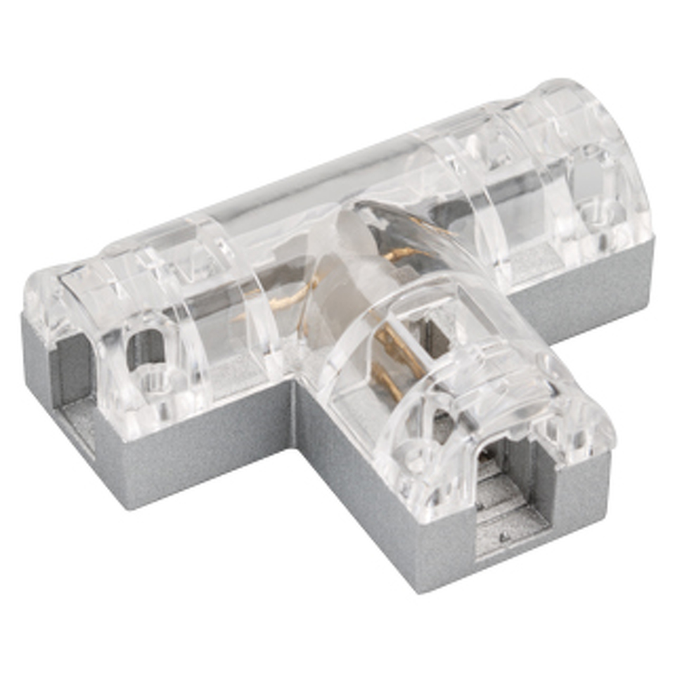 Фото №1  Arlight Соединитель тройной ARL-CLEAR-Mini-2x90 (16x8mm) ( Металл)