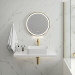 Превью фото №3  Teymi Зеркало Lina Supernova Gold D60, LED подсветка, сенсор, антипар T20121