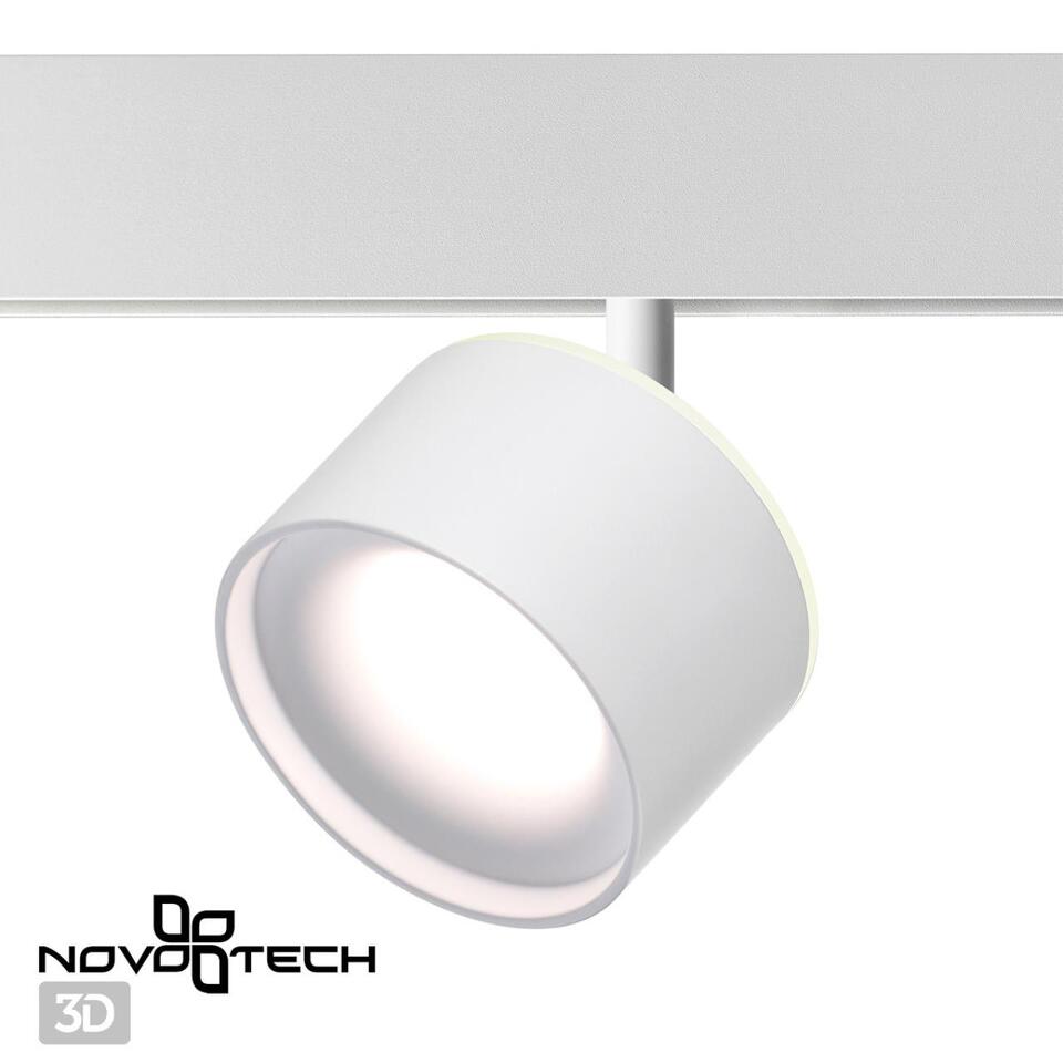 Фото №8  NOVOTECH 358979 SHINO NT22 150 белый Трековый светильник для низковольного шинопровода с переключ. цв. температуры IP20 LED 3000К\4000К\6000К 12W вниз + 3W вве