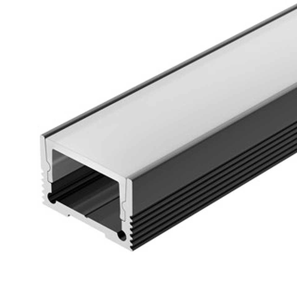 Фото №1  Arlight Профиль SL-SLIM20-H13-2000 BLACK ( Алюминий)
