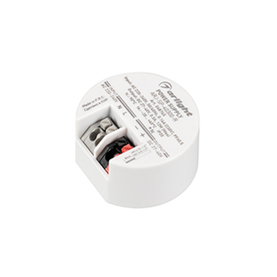 Фото №1  Arlight Блок питания ARJ-SP-40300-R (12W, 27-40V, 300mA) ( IP20 Пластик, 5 лет)