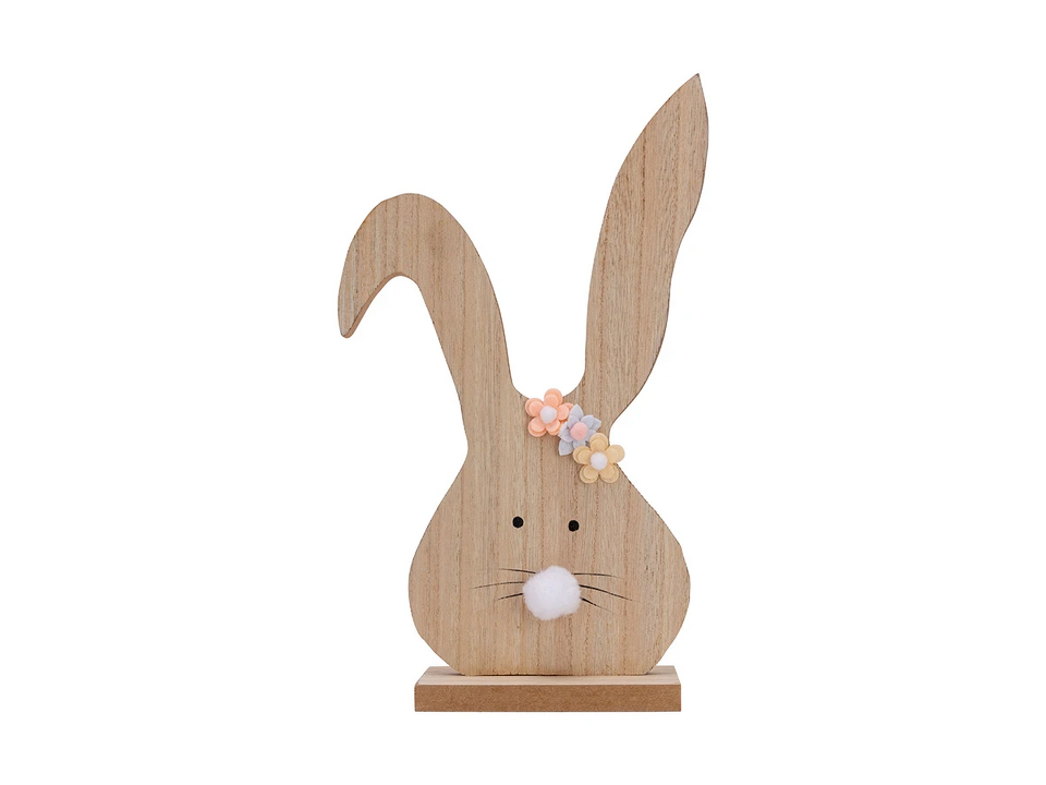Фото №1  OGOGOHOME Статуэтка Easter bunny with flowers