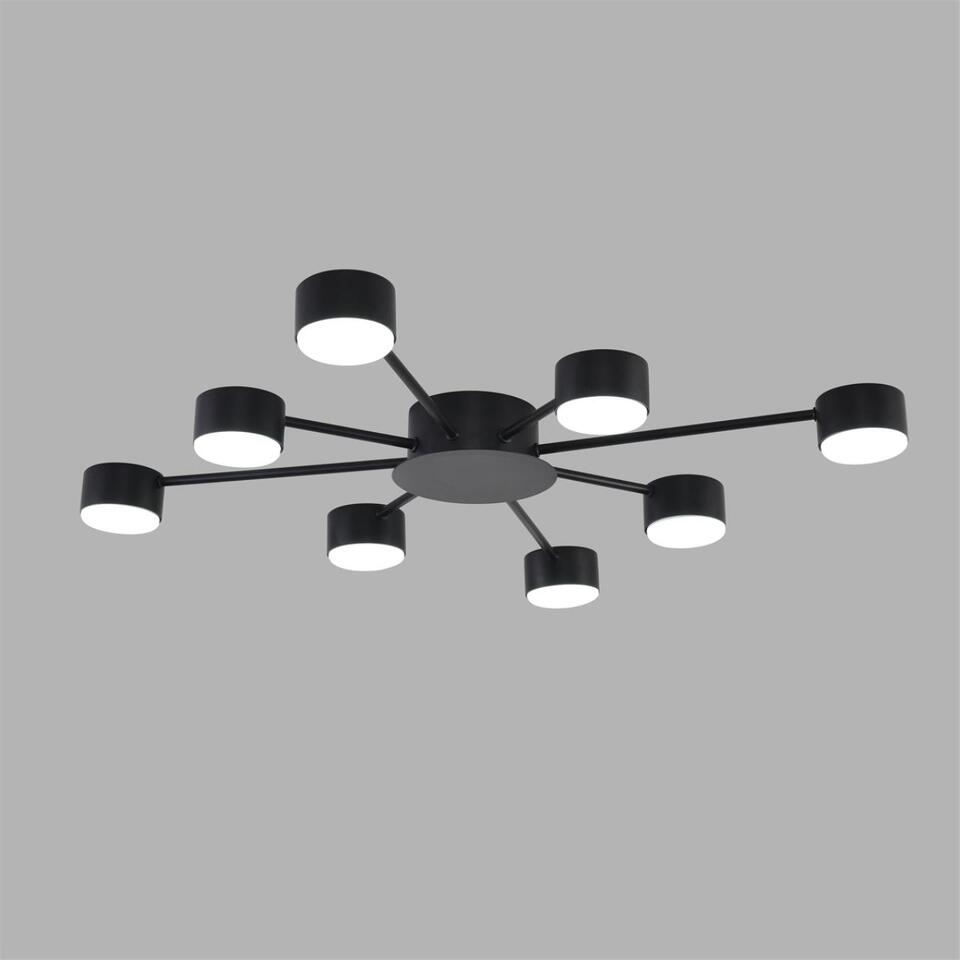 Фото №6  Люстра LUMION 8344/8C COMFI LN26 251 черный, металл Люстра GX53 LED 8*7W 220V TORINA