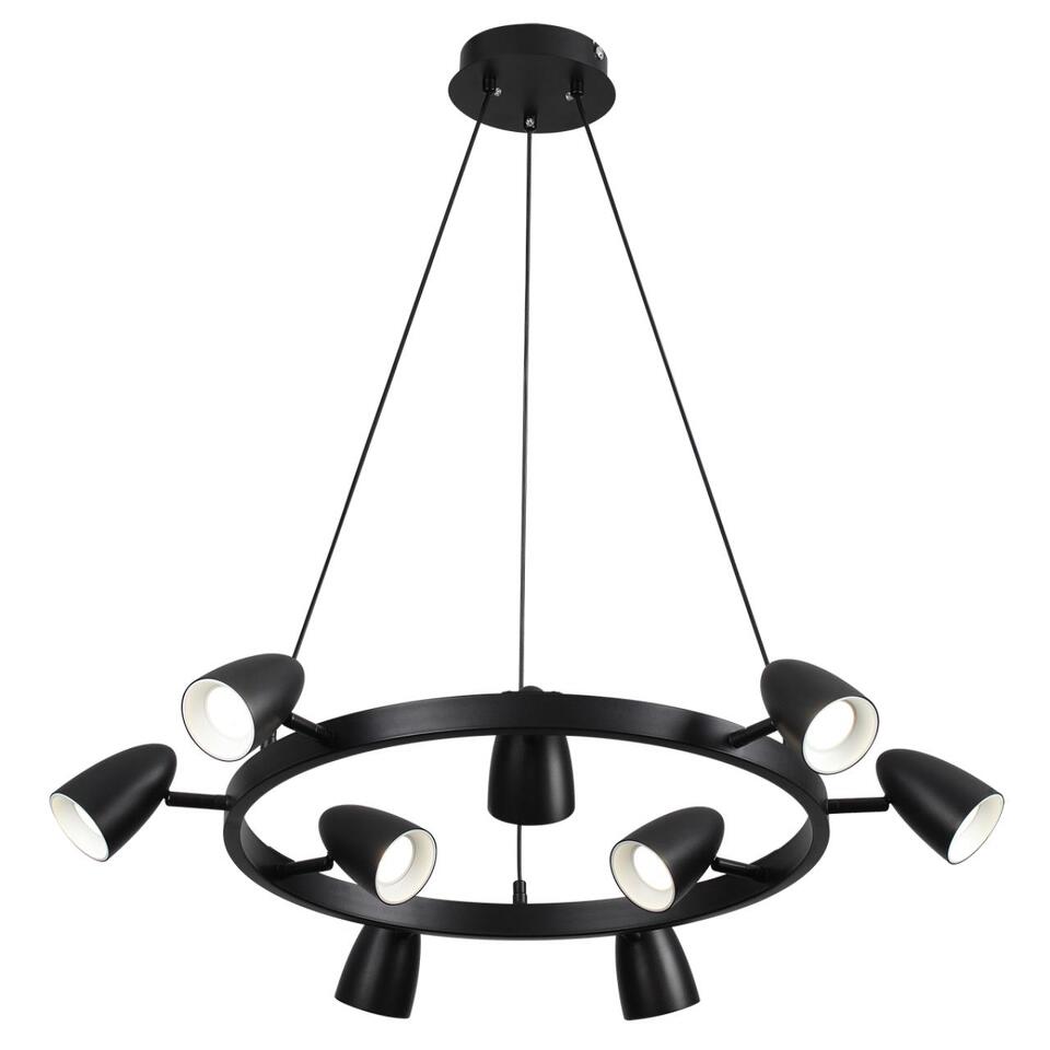 Фото №9  Подвесной светильник LUMION 8237/9 COMFI LN26 256 черный, металл Светильник подвесной GU10 LED 9*7W 220V ILMINA
