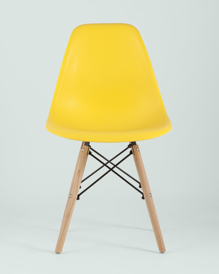 Фото №10  Стул Eames Style DSW желтый x4 (разборный каркас)