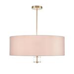 Превью фото №4  Люстра LUMION 8109/7C MODERNI LN26 180 латунь титаниум/бежевый, металл/текстиль/стекло Люстра потолочная E14 7*40W 220V DAMONA