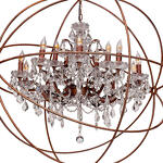 Превью фото №2  Люстра LOFT1897/15 Подвесная люстра LOFT IT Foucaults orb crystal