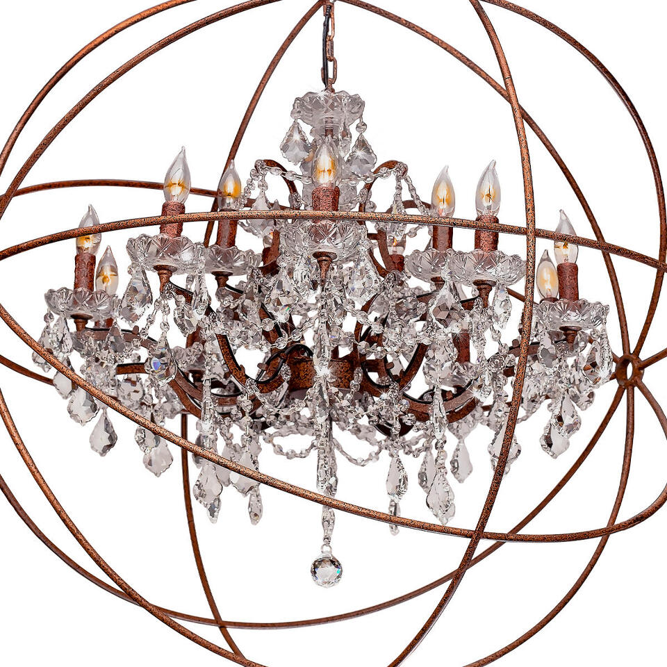 Фото №4  Люстра LOFT1897/15 Подвесная люстра LOFT IT Foucaults orb crystal