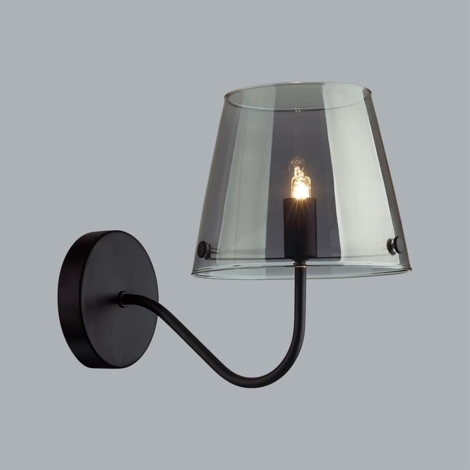 Фото №9  LUMION 6570/1W MODERNI LN26 212 черный/дымчатый/металл/стекло Бра G9 1*20W 220V SMOKY