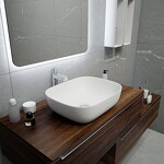 Превью фото №6  Раковина Teymi Раковина Solli 50 artceramic, накладная, Белая Матовая T50390