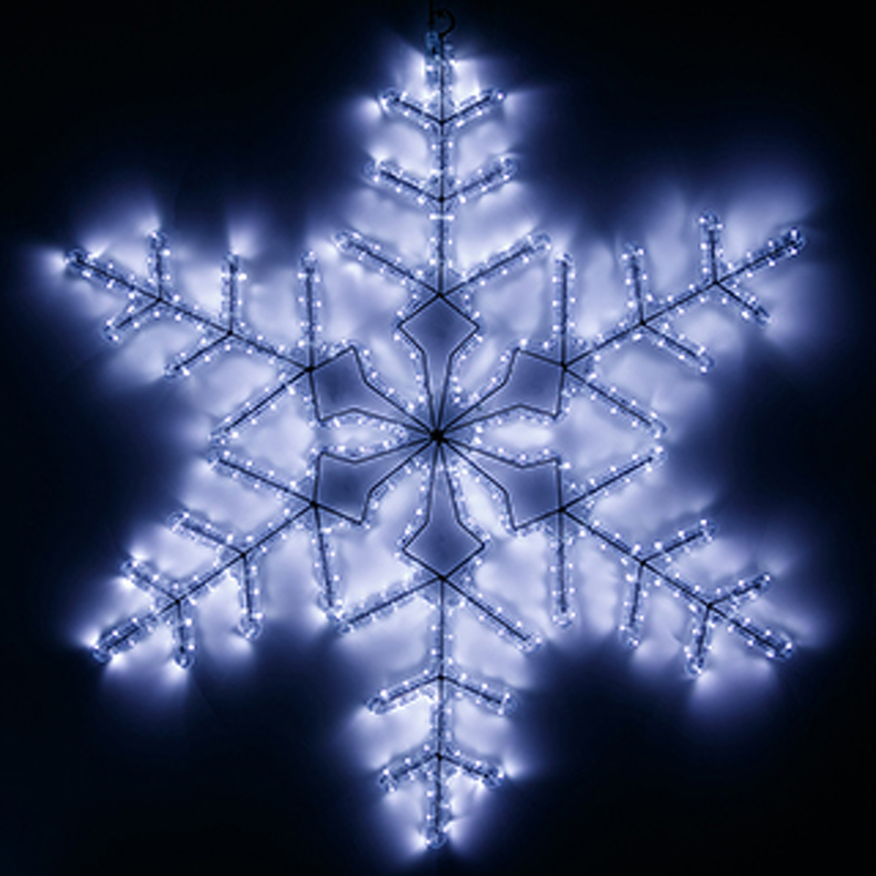 Фото №1  Ardecoled Фигура светодиодная ARD-SNOWFLAKE-M3-920x920-432LED White (230V, 27W) ( IP65)