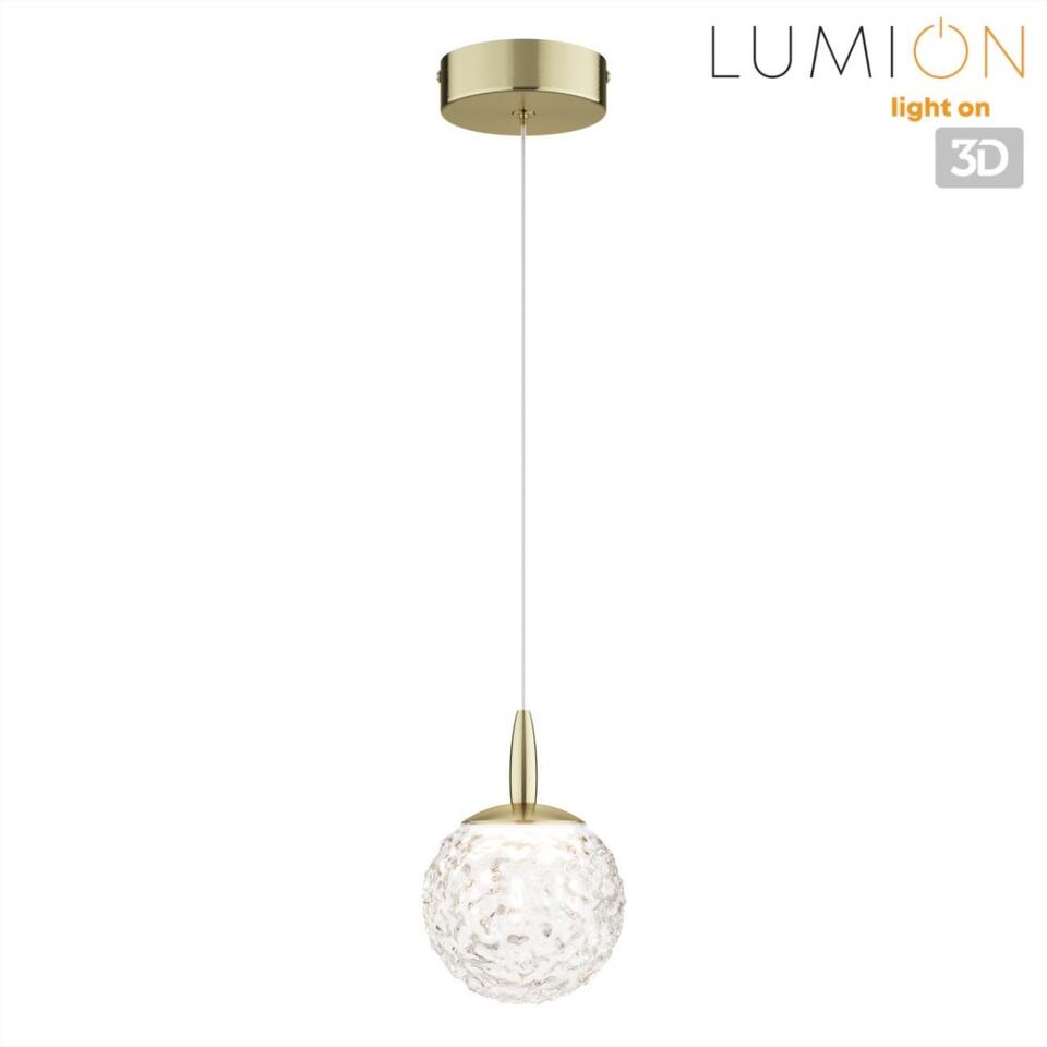 Фото №10  Подвесной светильник LUMION 8080/1A LEDIO LN25 000  золото/прозрачный, металл/акрил Подвесной светильник LED 3W 4000K 220V TRINO