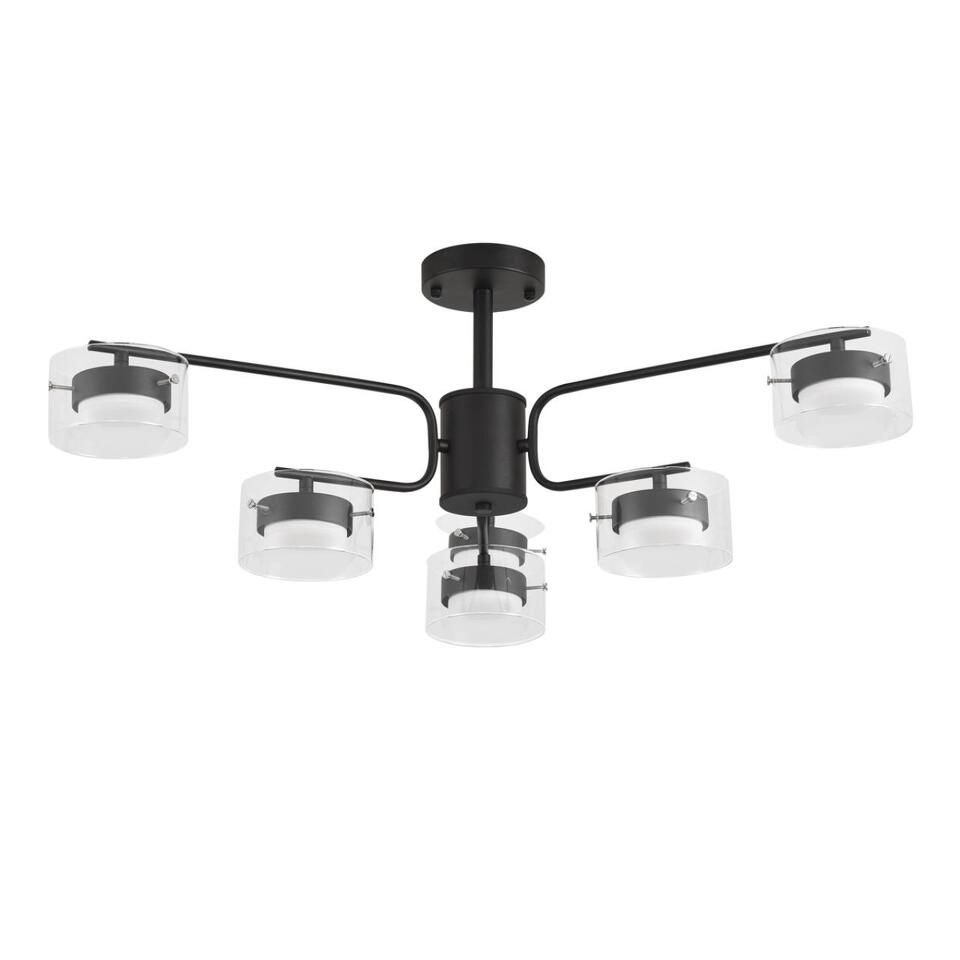 Фото №7  LUMION 8349/6C COMFI LN26 232 черный/прозрачный, металл/стекло Светильник потолочный LED GX53 6*7W 220V NATALINA