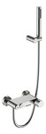 Превью фото №1  Boheme Смеситель STICK для ванны Nikel Brush с ручкой DIAMOND