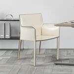 Превью фото №8  Top concept Стул с подлокотниками Барри, кожа бежевый