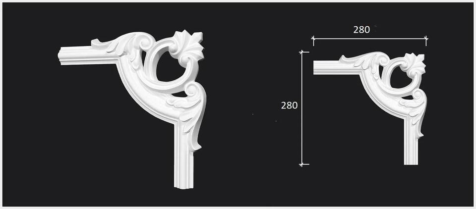 Фото №6  Decor-dizayn C3-DD002/Декоративный уголок (280*280*19мм)/1, упак