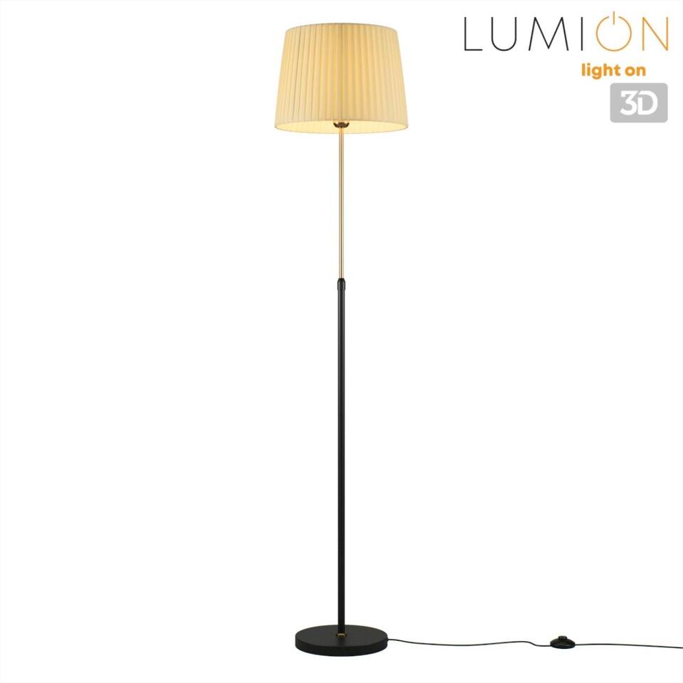 Фото №7  Торшер LUMION 8302/1F MODERNI LN26 519 бронза/черный/бежевый, металл/текстиль Торшер E27 1*60W 220V TUNE