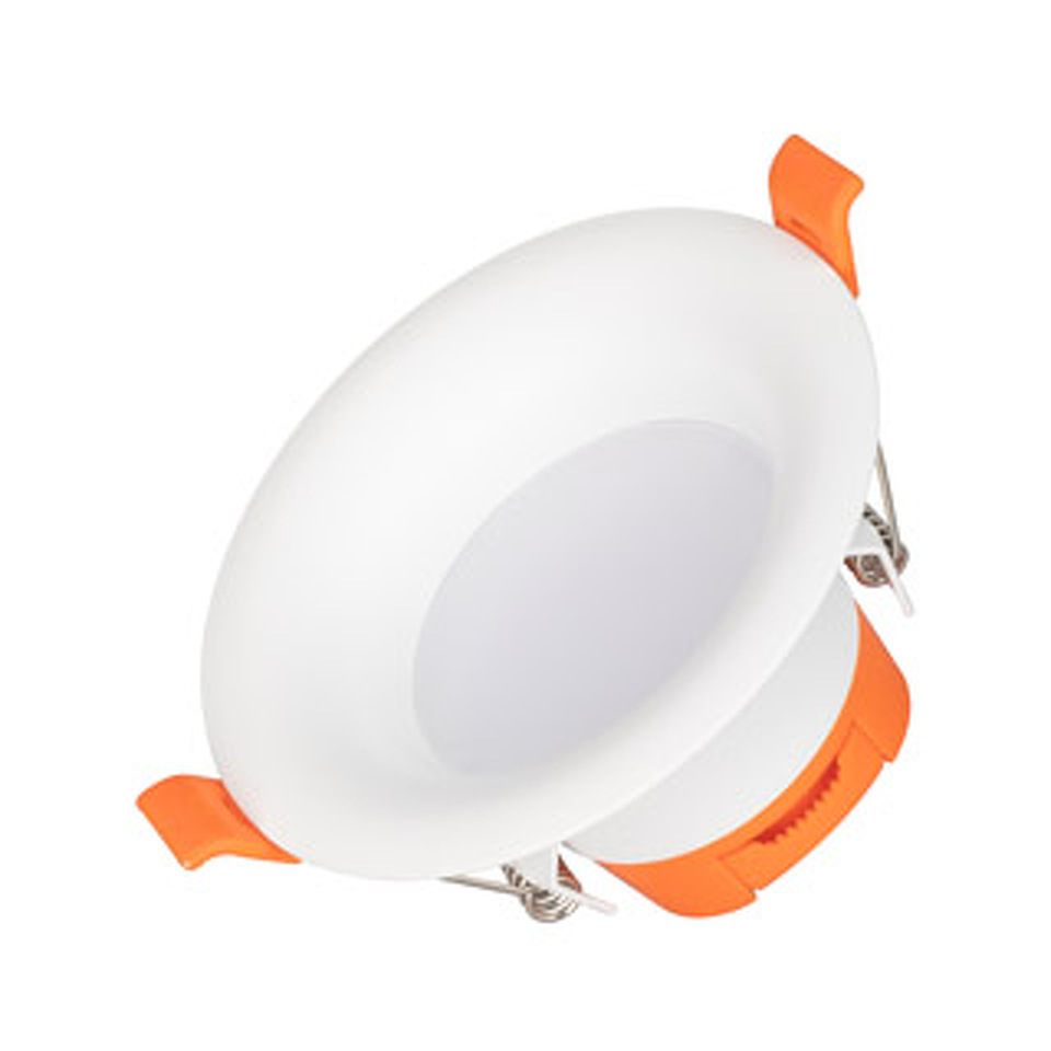Фото №1  Arlight Светильник MS-BLIZZARD-BUILT-R102-8W Warm3000 (WH, 100 deg, 230V) ( IP20 Металл, 3 года)