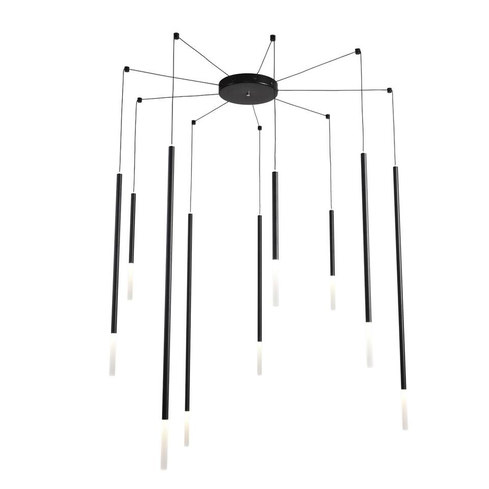 Фото №9  Люстра LUMION 8400/27L LEDIO LN26 000 черный/белый, металл/акрил Люстра LED 27W 3000K 220V STICK