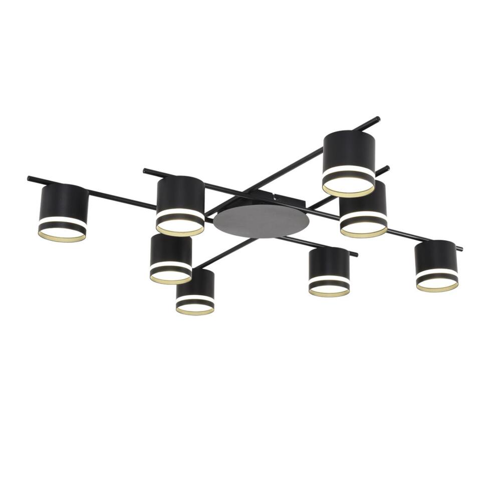 Фото №7  LUMION 8362/8C COMFI LN 000 черный, металл/акрил Светильник потолочный GX53 LED 8*7W 220V BERTY