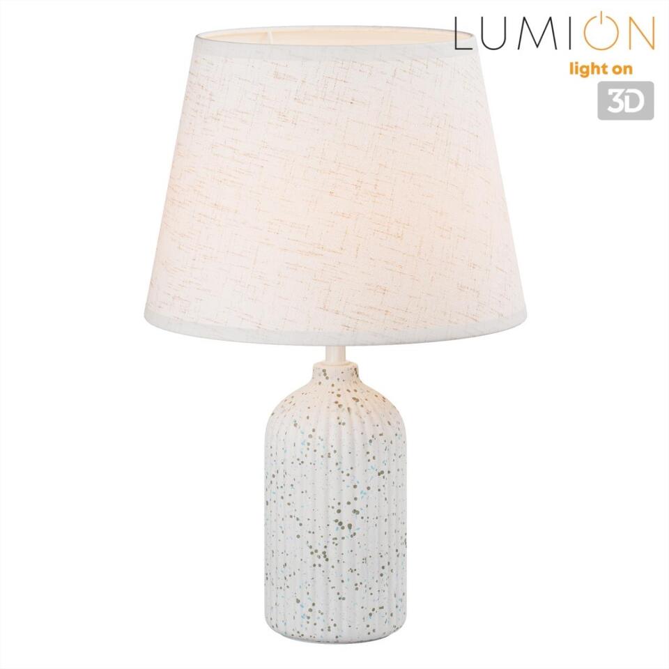 Фото №7  Настольная лампа LUMION 8217/1T CLASSI LN26 508 бежевый, керамика/текстиль Настольная лампа Е27 1*60W 220V FANNA