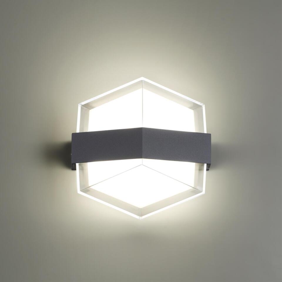 Фото №2  NOVOTECH 358575 STREET NT21 728 темно-серый Ландшафтный настенный светильник IP54 LED 4000K 12W 85-265V KAIMAS
