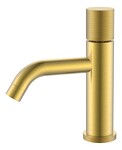 Превью фото №1  Boheme Смеситель STICK для умыв. низ. Mat Gold низкий с ручкой TOUCH