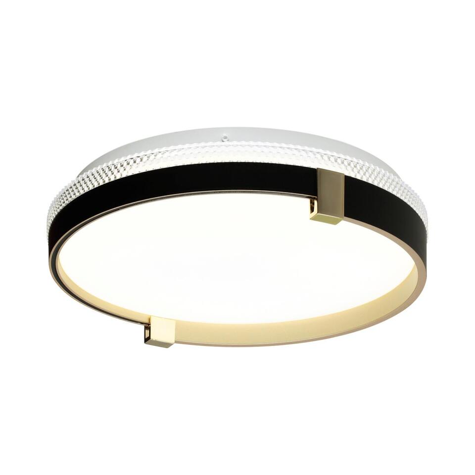 Фото №6  SONEX 7647/CL PALE SN 189 Светильник пластик/белый/черный/золотой LED 30Вт 4000К D340 IP43 OLIDI BLACK